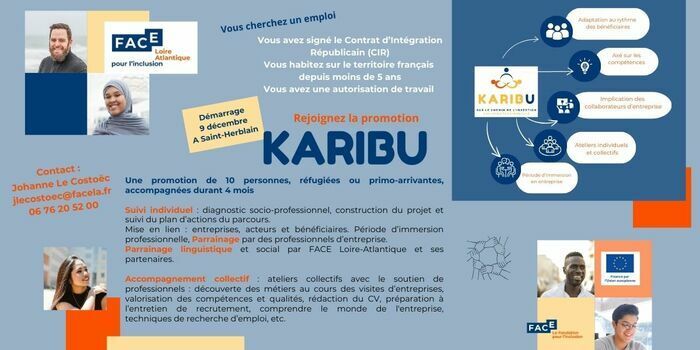 Karibu est un dispositif qui propose un accompagnement global d’insertion sociale et professionnelle des primo-arrivants et des bénéficiaires de la protection temporaire.