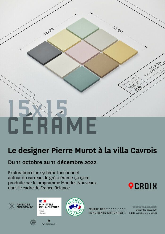 Développé sur la base de l’emblématique carreau de cérame 15x15cm, le projet de Pierre Murot se présente sous la forme d’un cahier de recherche exploratoire.