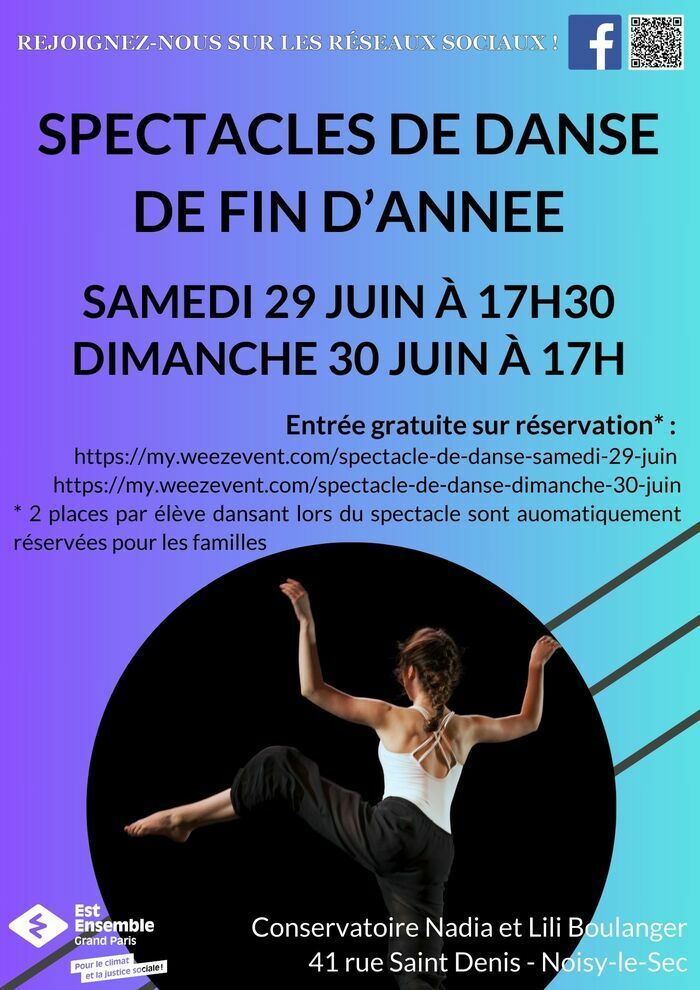 Avec les classes de danse jazz, danse contemporaine et danse classique du conservatoire