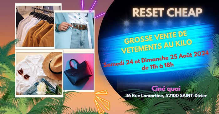 Grosse vente de vêtements NEUFS et VINTAGES, prix au kilo ! Plus de 5 TONNES d'articles (vêtements,  chaussures, sacs à main ...) sur le week-end et une place de ciné à gagner 😏