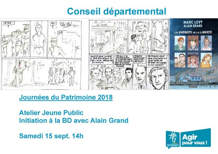 Pour le jeune public, Alain Grand, auteur de la bande-dessinée "Les enfants de la Liberté", propose un atelier d'initiation à la bande-dessinée historique.