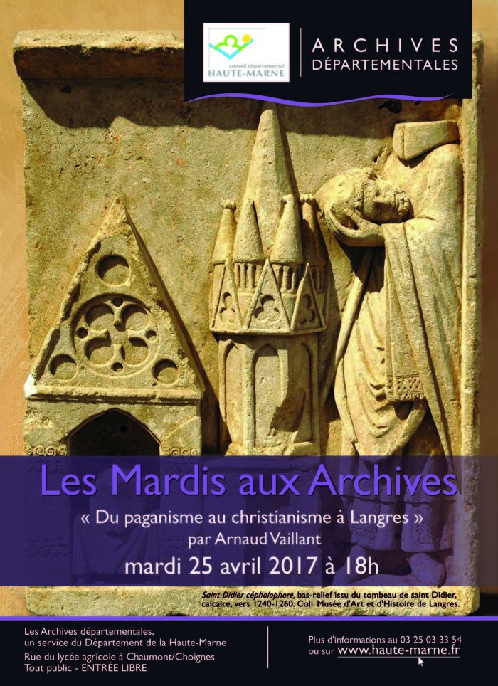 Mardis aux archives : conférence par Arnaud Vaillant