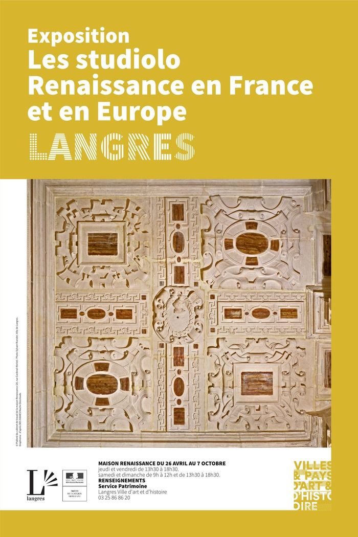 Présentation du studiolo (cabinet de travail) de la maison Renaissance à travers d'autres exemples italiens et français.