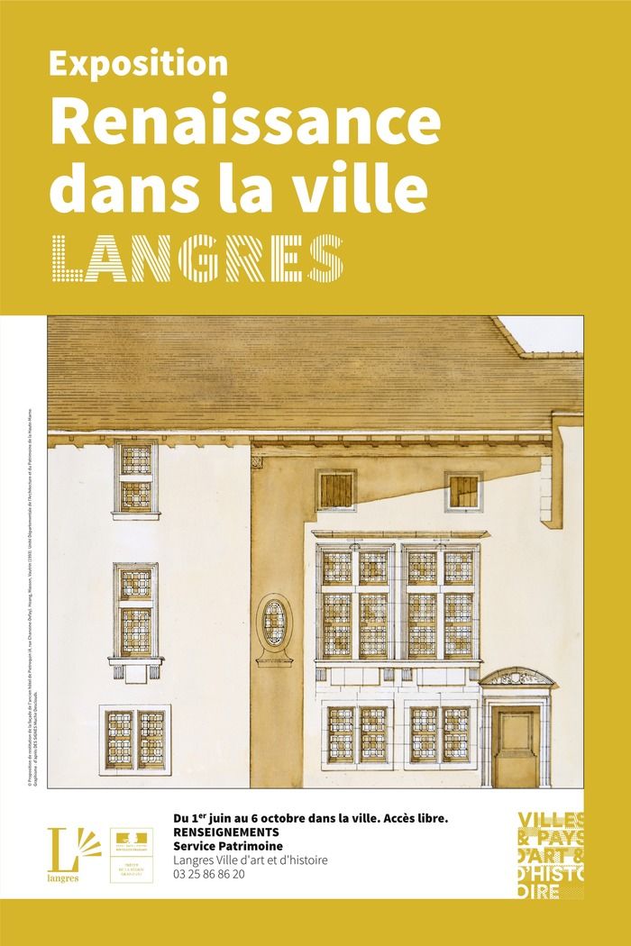 Evocation des transformations urbaines opérées à Langres au XVIe siècle à travers 16 panneaux dispersés dans la ville