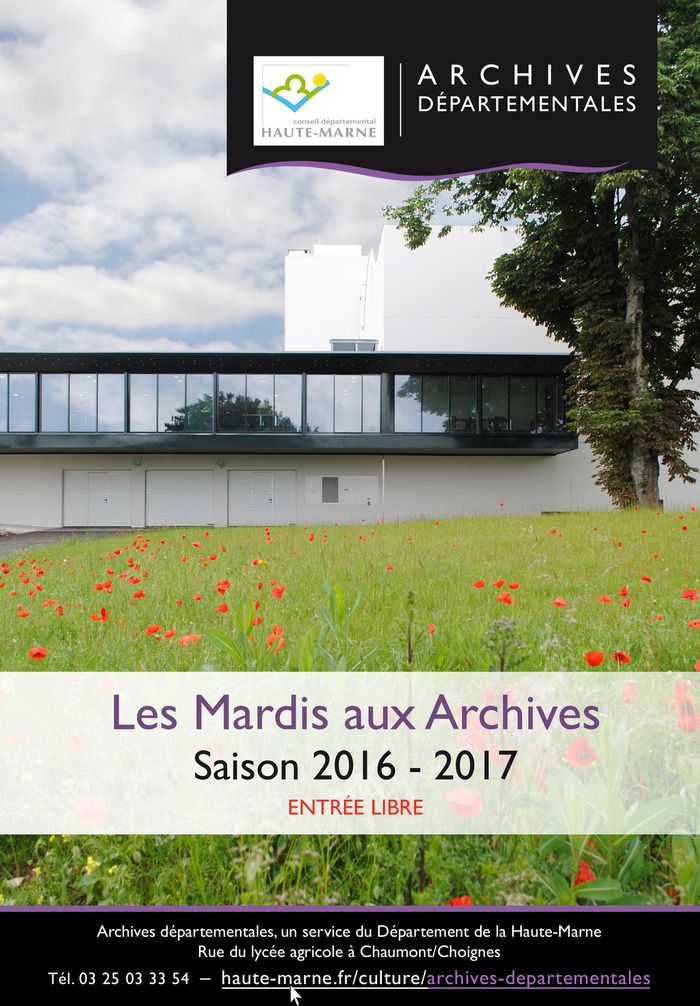 Mardis aux archives : conférence par Lucie Van Rhijn