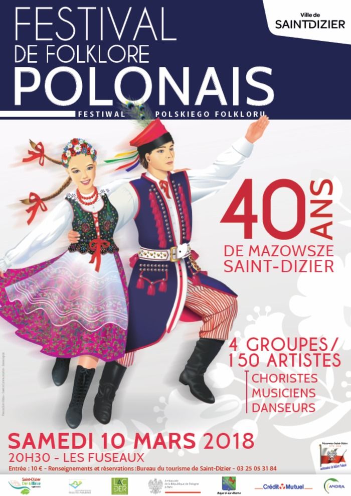 festival de folklore polonais à l'ocasion du quarantième anniversaire de l'association