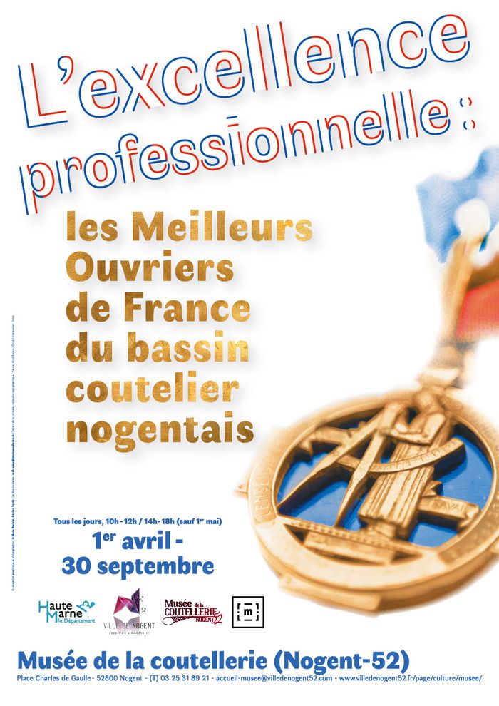 L’exposition retrace l’histoire et les spécificités du concours des Meilleurs Ouvriers de France depuis 1924, en présentant les différents lauréats et les pièces récompensées.