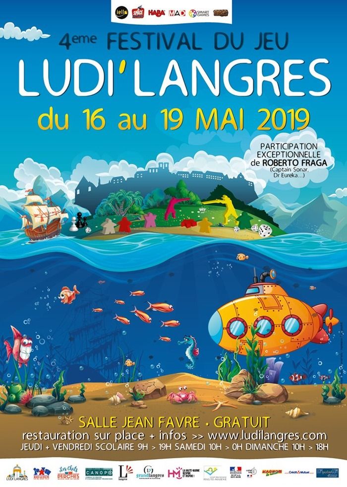 Dans le cadre du Festival Ludi'Langres, une soirée jeux est organisée dans le Cloître de la Cathédrale et à la Bibliothèque Marcel-Arland qui sera ouverte à cette occasion.