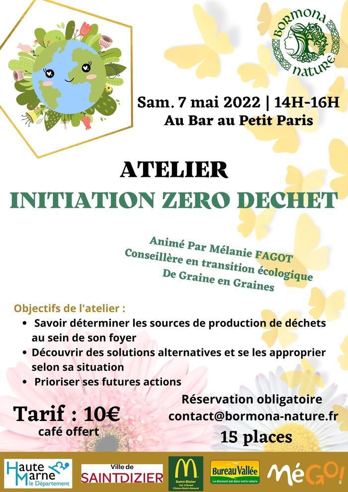 Premier atelier zéro déchet Bormona Nature animé par De Graine en Graines qui vous accompagne dans votre transition écologique au quotidien, pas à pas.