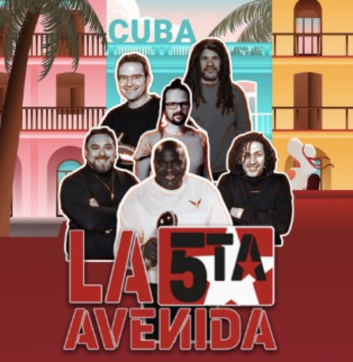 Rejoignez le groupe La 5ta Avenida pour une soirée chaleureuse et conviviale en leur compagnie. Salsa cubana, bachata, cumbia, merengue..