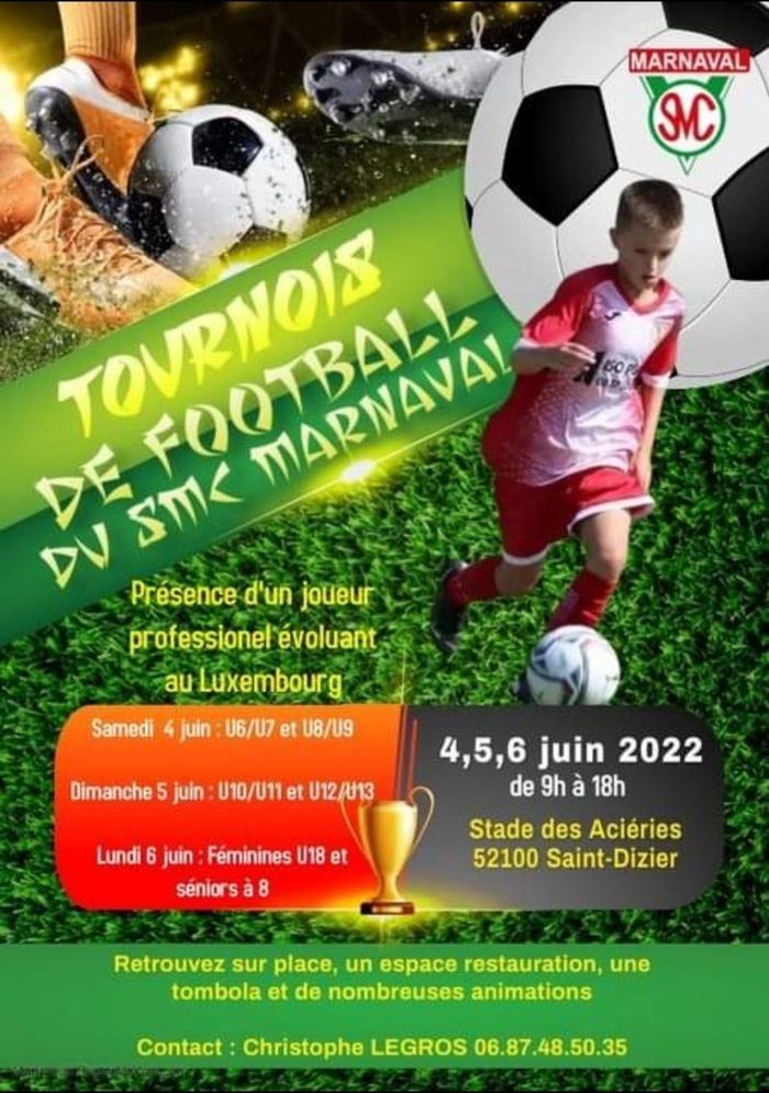 Tournoi de football jeunes, féminines et séniors,  avec des clubs venus de tout le Grand Est et des frontaliers ! De belles surprises en perspective !