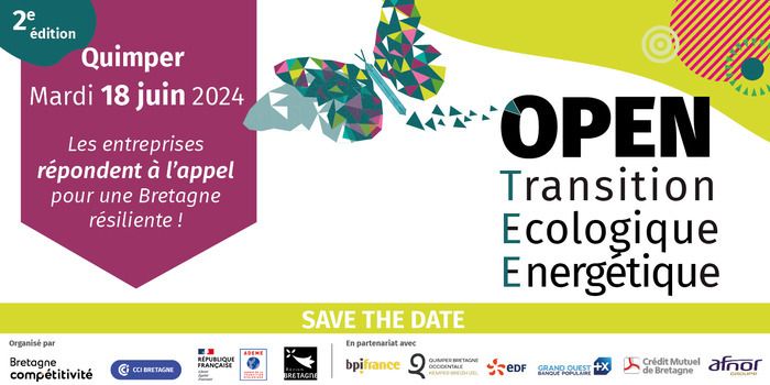 Bretagne Compétitivité, une initiative de la CCI Bretagne, lance sa seconde édition de l’Open de la Transition Écologique et Énergétique le mardi 18 juin 2024 à Quimper.