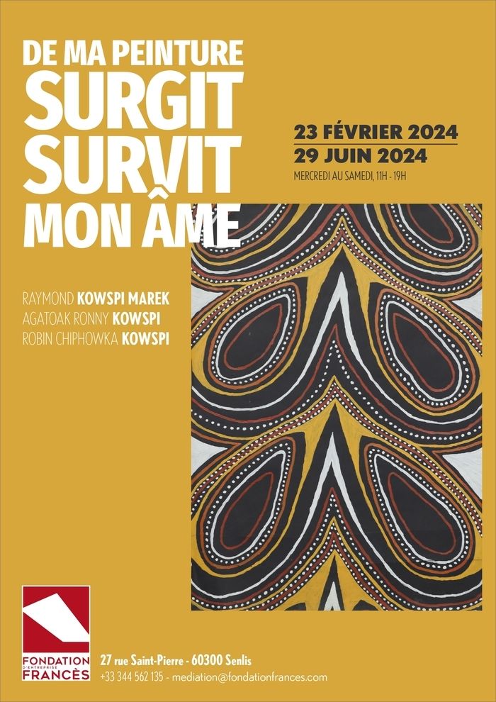 Dans le cadre de l'invitation à Paris des Kowspi, trois artistes de Papouasie Nouvelle-Guinée, la fondation présente une sélection d'oeuvres acquises sur place en 2018.