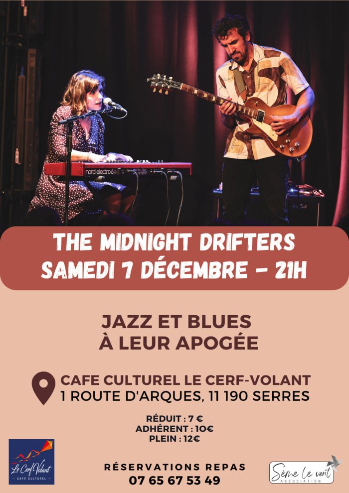 Rejoignez The Midnight Drifters et laissez-vous emporter par les rythmes du jazz et du blues.