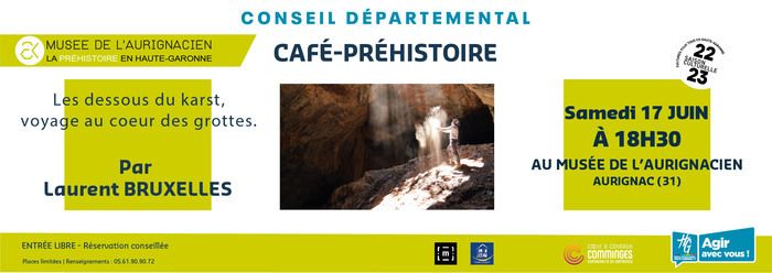 Dans le cadre des Journées Européennes de l’Archéologie, le Musée a le plaisir d'accueillir Laurent Bruxelles, sa conférence portera sur : Les dessous du karst, voyage au cœur des grottes.