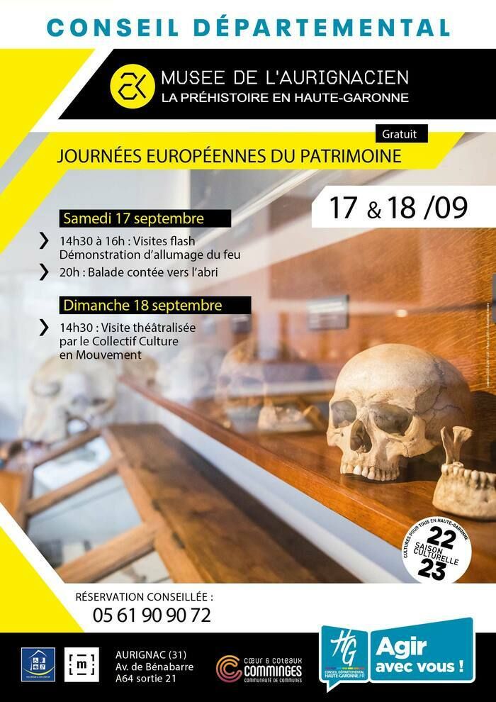 Le Musée de l'Aurignacien propose des visites spéciales pour les Journées Européennes du Patrimoine. Suivez les pas des populations humaines qui ont vécu il y a 35 000 ans !