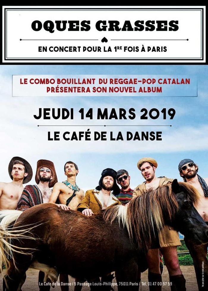 Pour la première fois à Paris, l’un des groupes reggae-pop-folk le plus populaire de la scène barcelonaise, les « oies grasses », présente  les prémices de son nouvel album : Fans del sol.