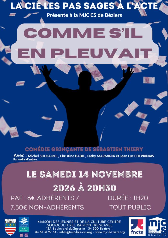 "Comme s'il en pleuvait" de Sébastien Thiery par Les Pas Sages à l'Actes