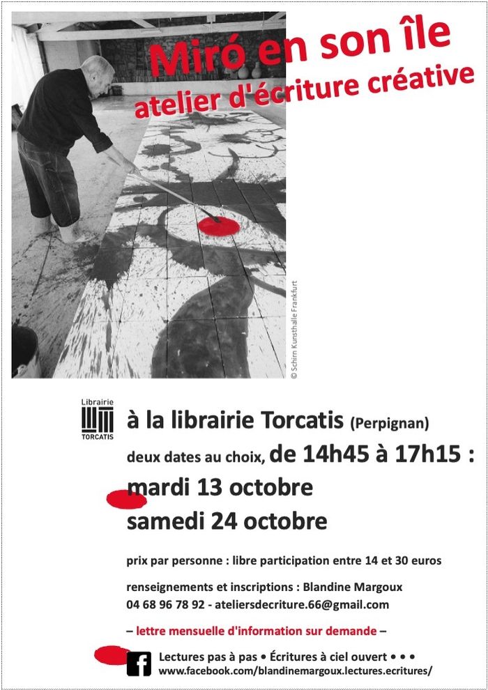 Un atelier d'écriture créative, en petit groupe.