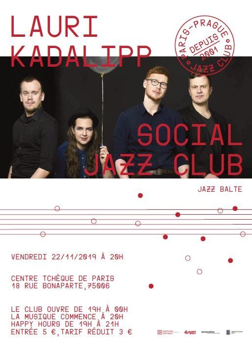 A l'occasion du Festival Jazzy Colors 2019, l'Estonie présente cette année le saxophoniste Lauri Kadalipp qui a réuni dans son groupe les plus brillants jeunes musiciens de jazz estonien.
