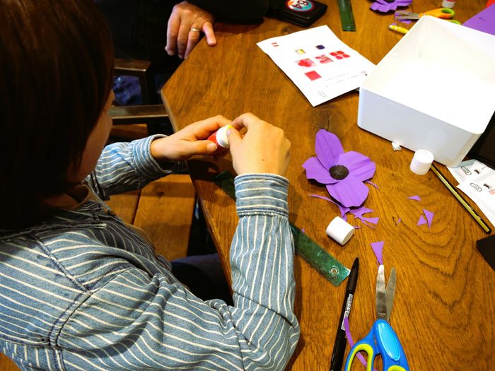 Atelier "Réalise ton poppy et ton Bleuet de France"