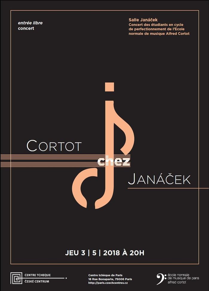 Le Centre tchèque vous invite au concert de l'année du cycle Cortot chez Janáček le 3 mai 2018.