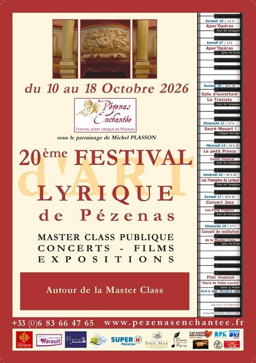 20ème Festival Lyrique de Pézenas