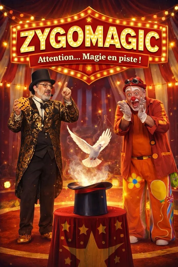 Le Zygocircus a déployé son chapiteau pour débuter un grand spectacle de Magie avec Monsieur Loyal ManuMagic. C’est sans compter sur son acolyte, le clown Serjio, qui veut aussi s’initier à la Magie !