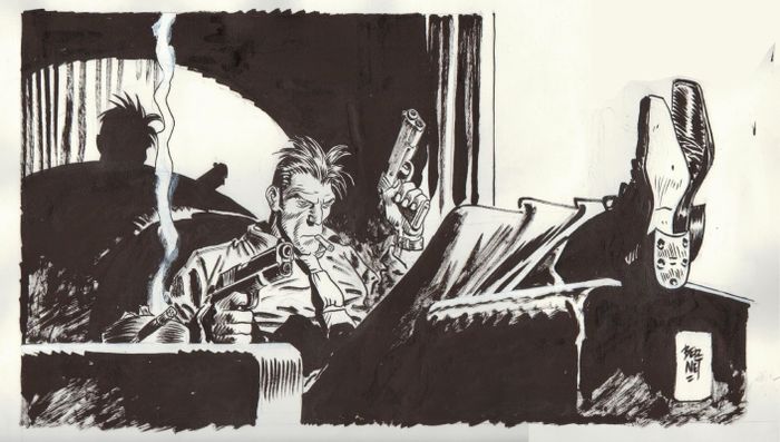 La galerie Daniel Maghen consacre sa prochaine exposition à l’œuvre d’un des grands auteurs du 9e Art et maître incontesté du noir et blanc, Jordi Bernet, du 14 au 24 mars 2018.