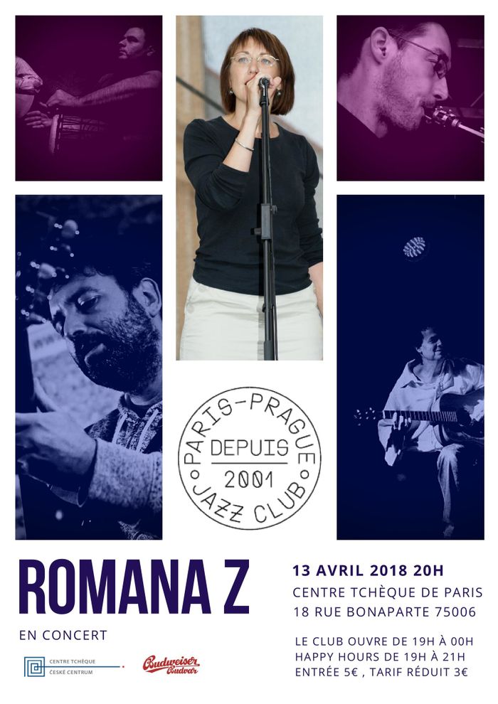 Romana Z, un phénomène de la scène folk de Prague, revient à Paris. Vous êtes cordialement invités au Paris-Prague Jazz Club pour profiter de leur musique à la frontière du folk et du jazz.