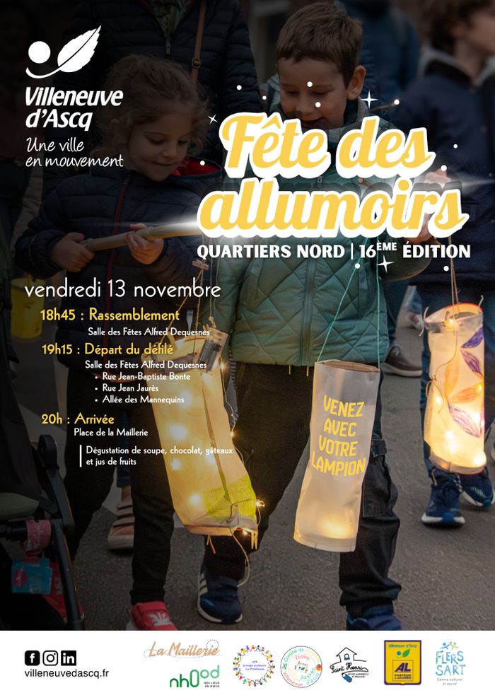 Le vendredi 13 novembre, venez célébrer la 16e Fête des Allumoirs des Quartiers Nord ! Départ du défilé à 19h15, avec batucada, danses brésiliennes et démonstration de capoeira.