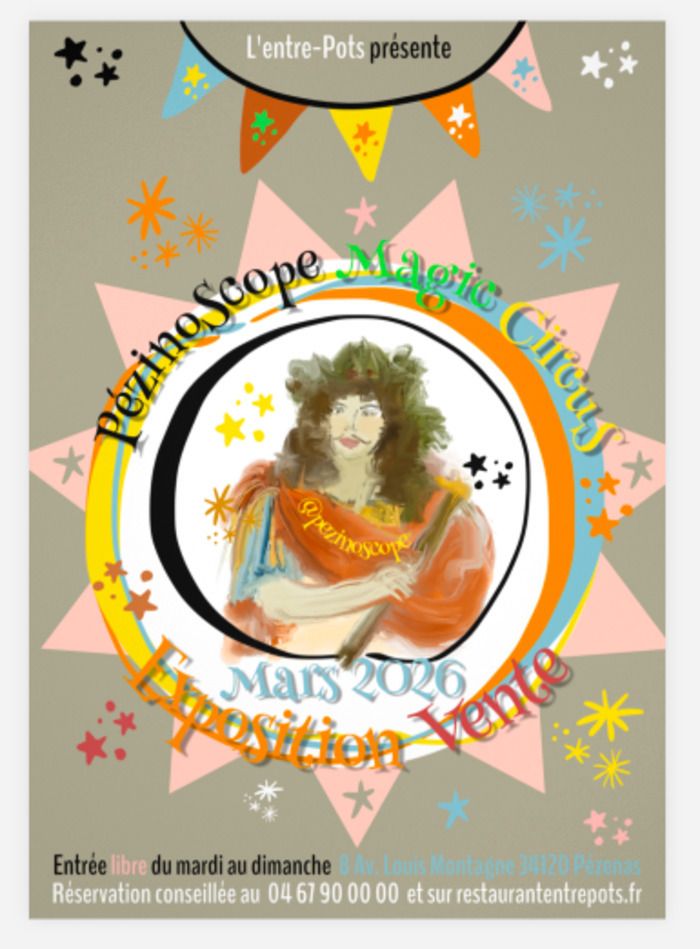 Exposition artistique à Pézenas. Série inédite de créations graphiques en hommage à la ville de Molière et son patrimoine. Infos sur @pezinoscope (Instagram). Entrée libre et gratuite, tout public.