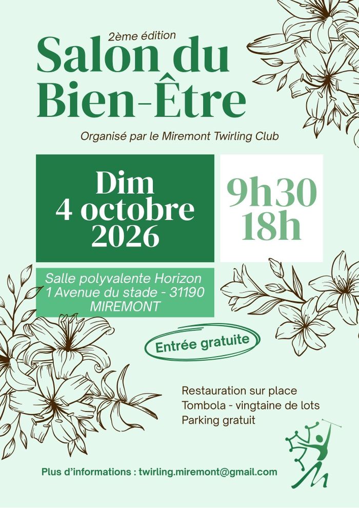 Venez découvrir notre salon du bien-être à Miremont regroupant 34 exposants !