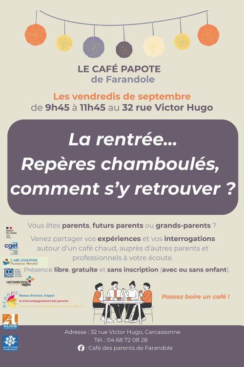 Le thème proposé pour le mois de septembre  : La réntrée...Repères chamboulés comment s'y retrouver ?