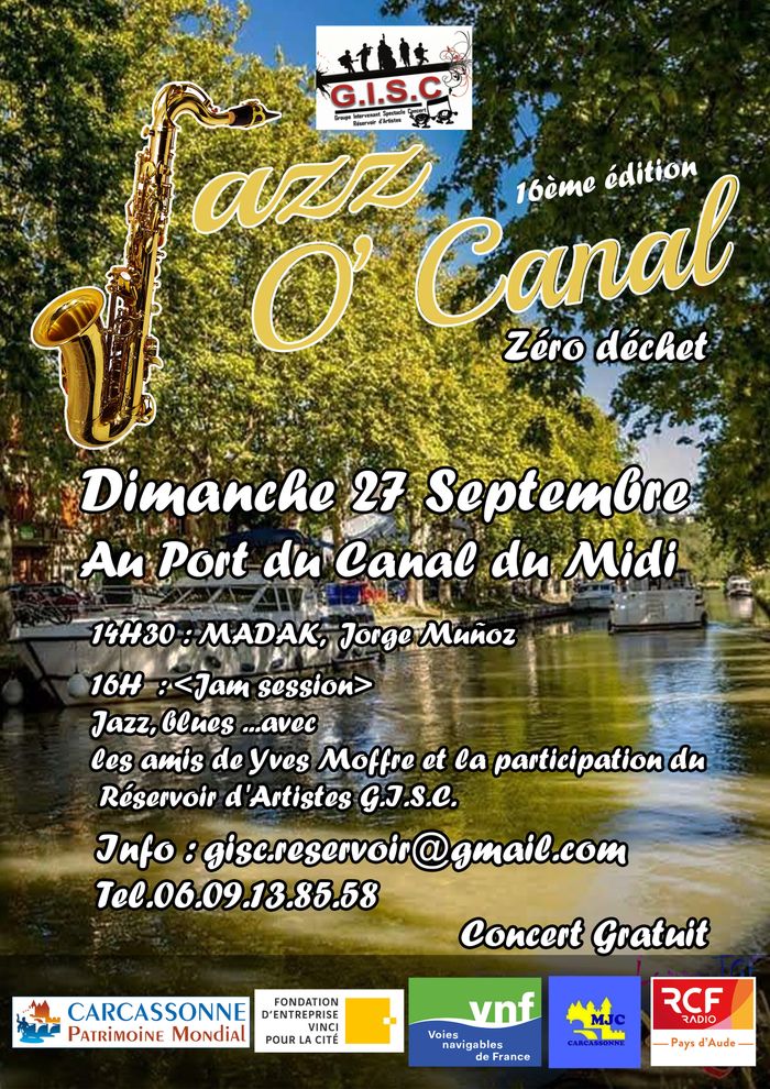 L'association GISC propose la 16ème édition de Jazz O Canal.