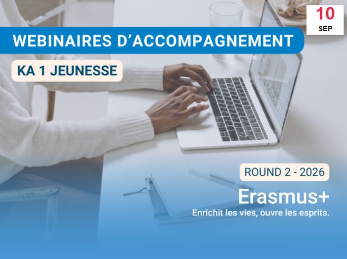 Ce webinaire s’adresse aux structures qui souhaitent déposer un projet DiscoverEU inclusion au 1er octobre 2026.