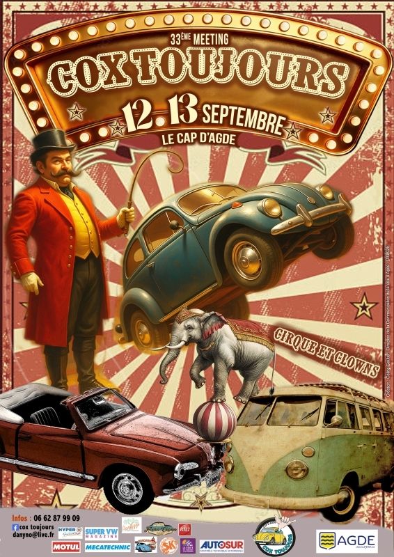 Le Meeting Cox Toujours est non seulement une exposition de voitures, mais aussi une véritable fête pour les passionnés de VW.