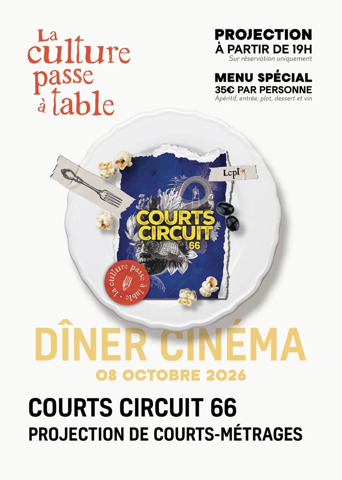 Dîner Cinéma – Projection de courts métrages