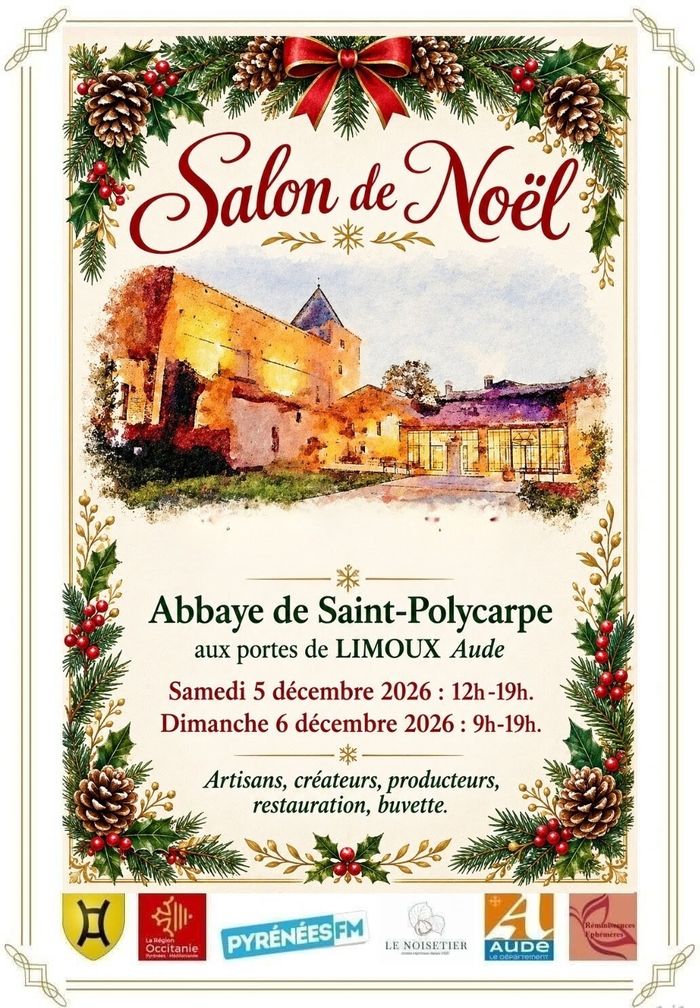 Salon de Noël à l'abbaye de Saint-Polycarpe avec des créateurs, des producteurs et des artisans