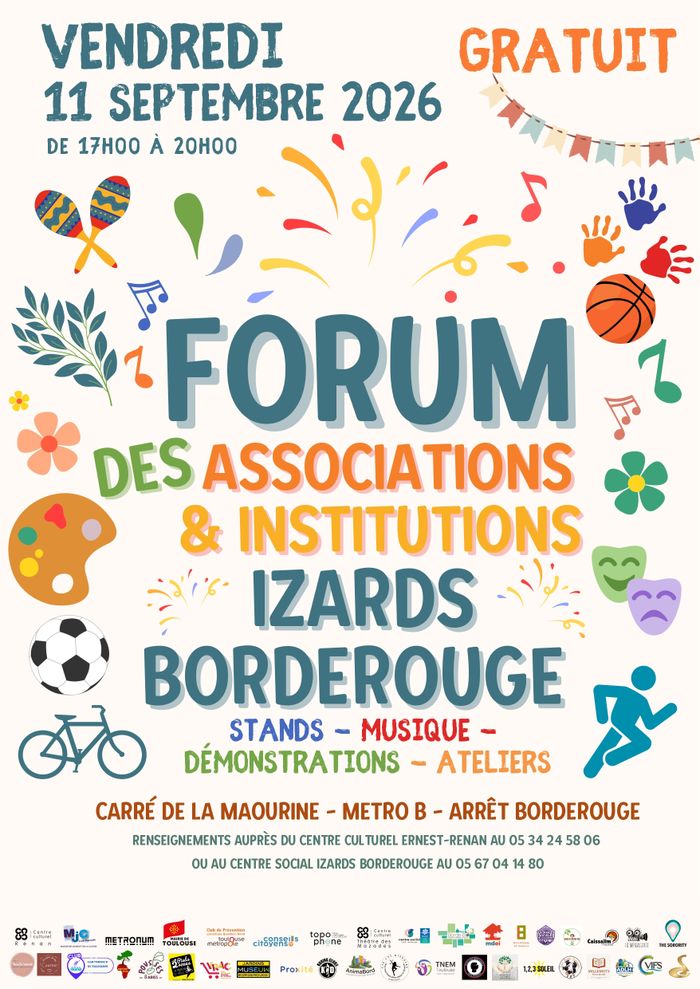 Ne manquez pas le forum des associations Izards Borderouge !