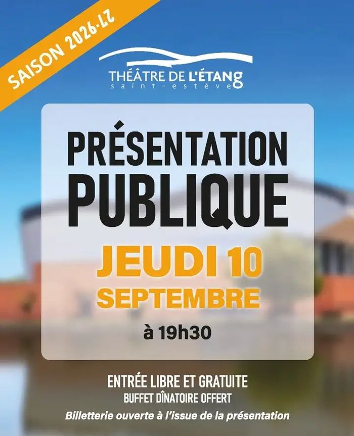 Présentation publique - Saison culturelle 2026-2027