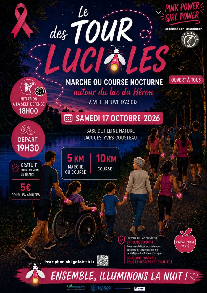 L'association BACKADOS organise une marche/course nocturne dans le cadre d'Octobre Rose pour sensibiliser aux violences sexistes et sexuelles dont son victimes les femmes dans l'espace urbain