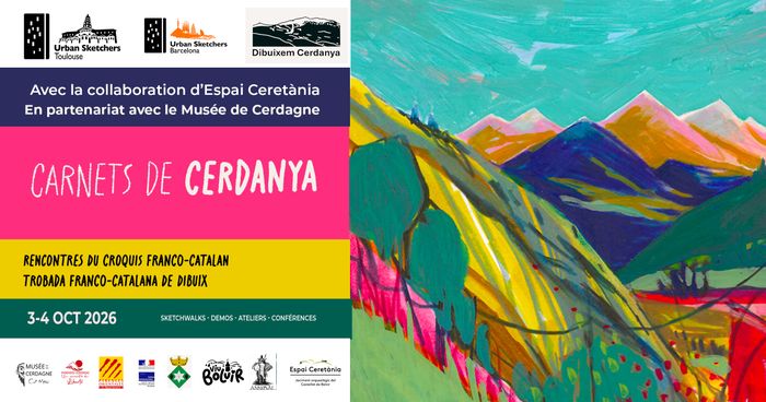 Rencontre transfrontalière du dessin sur le vif : dessin, rencontres, randonnée dessinée, ateliers. Pour tous, événement gratuit (sauf ateliers) sur inscription