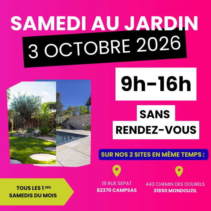 Spironello Espaces Verts organise « Samedi au Jardin » le 3 octobre 2026 de 9h à 16h. Objectif : rencontrer des paysagistes, explorer 2 jardins aux ambiances variées et de bénéficier de conseils.