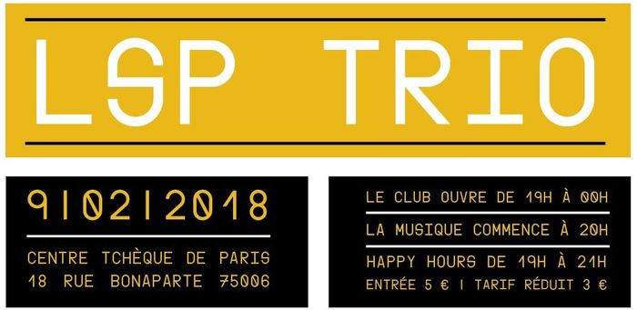 Concert de LSP trio composé de Sylvain Sourdeix (saxophone), Philippe Petit (orgue), Jean Luc Lopez (batterie) au Paris-Prague Jazz Club le 9 février 2018.