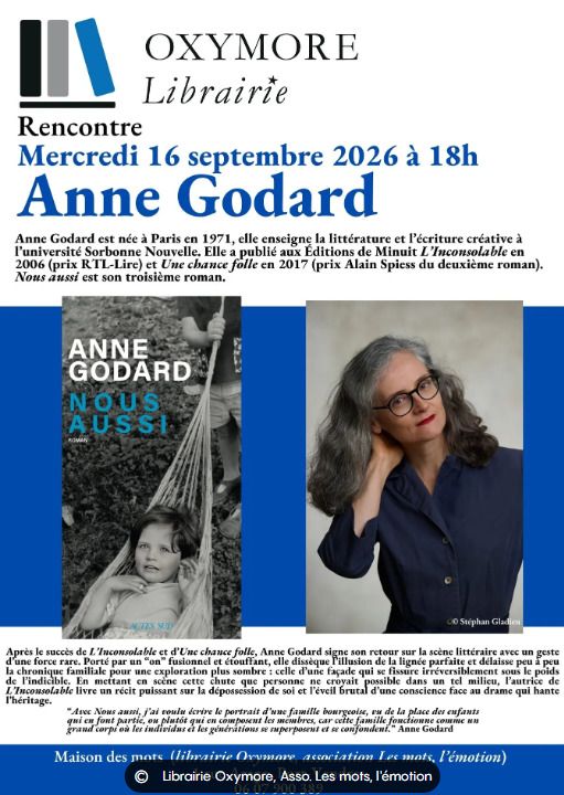 Rencontre littéraire avec Anne Godard