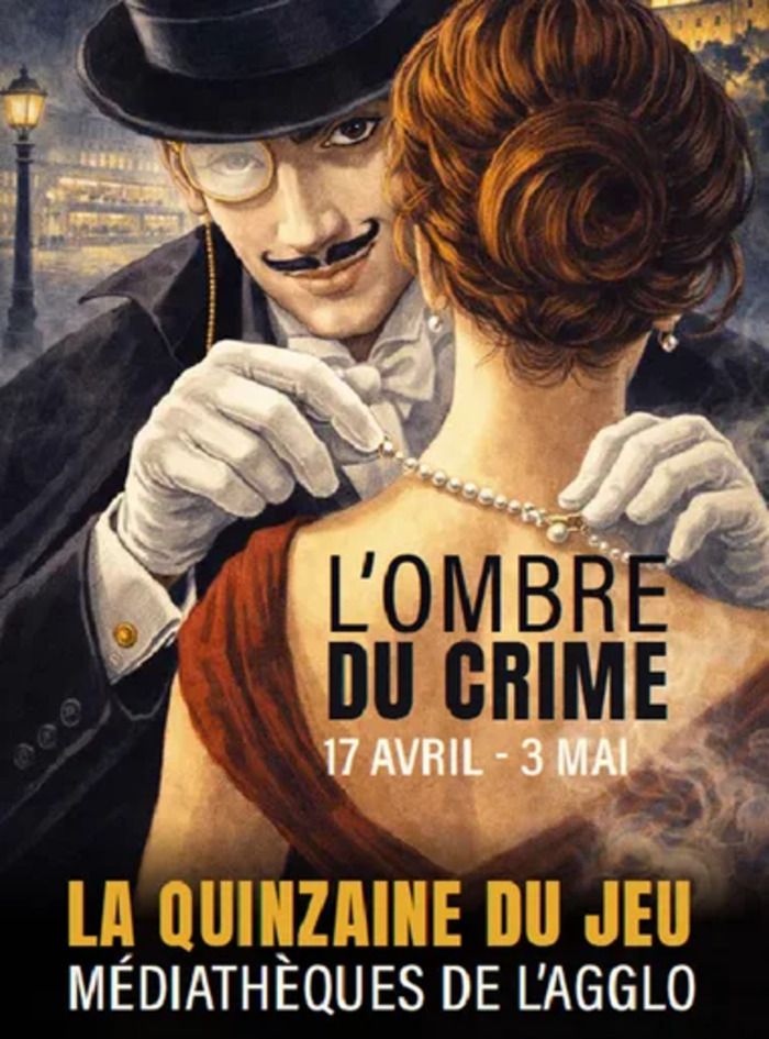 Pour sa 14ᵉ édition, La Quinzaine du jeu transforme la médiathèque en scène de crime. Détectives, à vous de jouer !