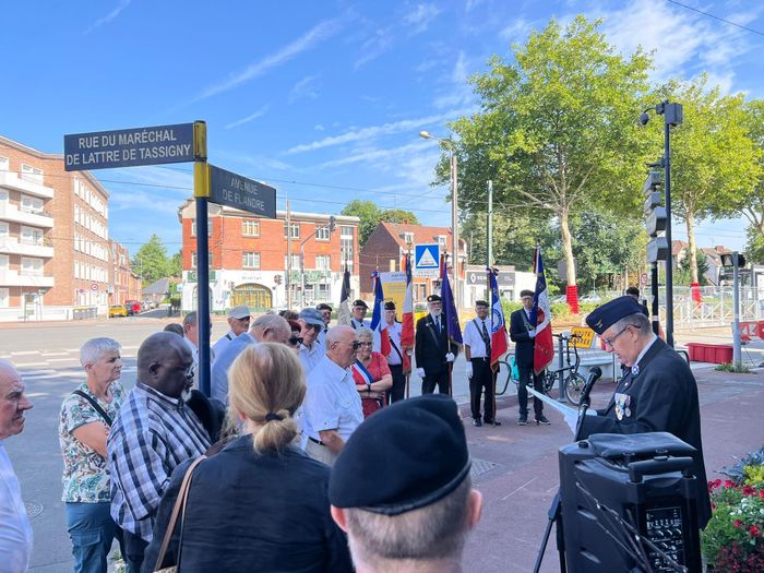 Samedi 15 août 2026 à 11h, Villeneuve d'Ascq rend hommage aux combattants de la Première Armée française devant la stèle Rhin et Danube, au carrefour de la Planche Épignoy.