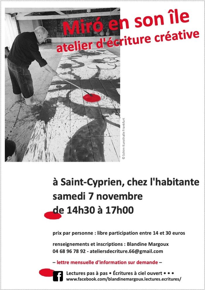 Un atelier d'écriture créative, en petit groupe.