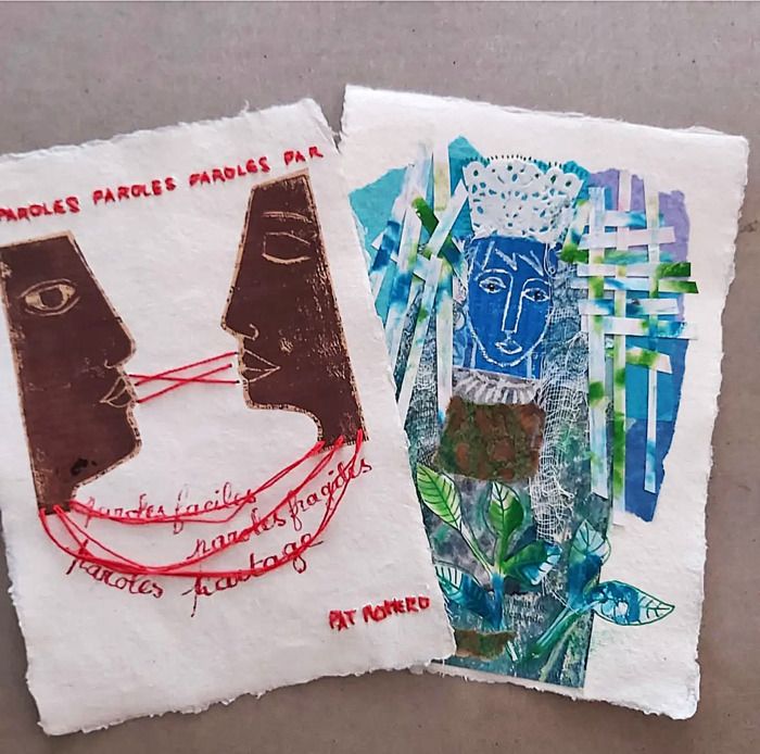 Technique texte mixte avec Pat Romero